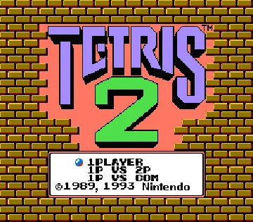 Tetris 2 (USA) screen shot title